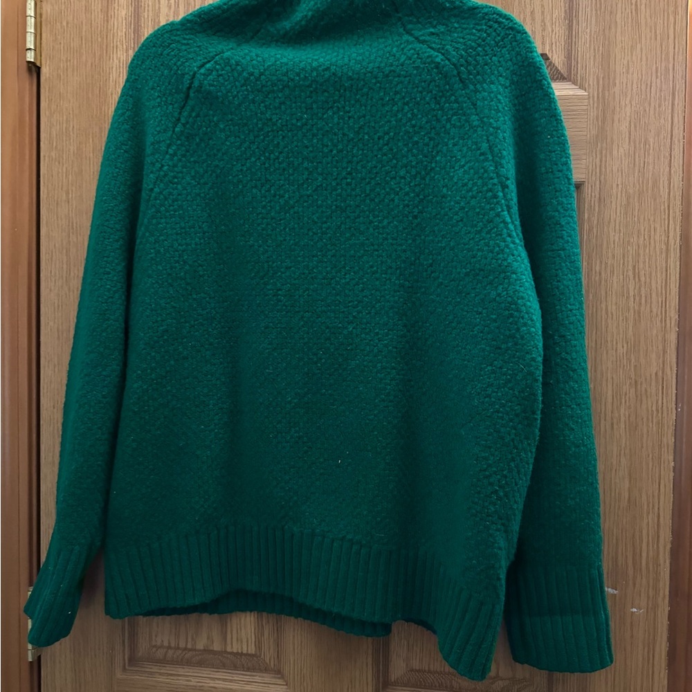 Ann Taylor Emerald Button-Detail Sweater - Picture 3 of 5
